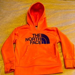 The North Face Xxs size 5 boys orange hoodie